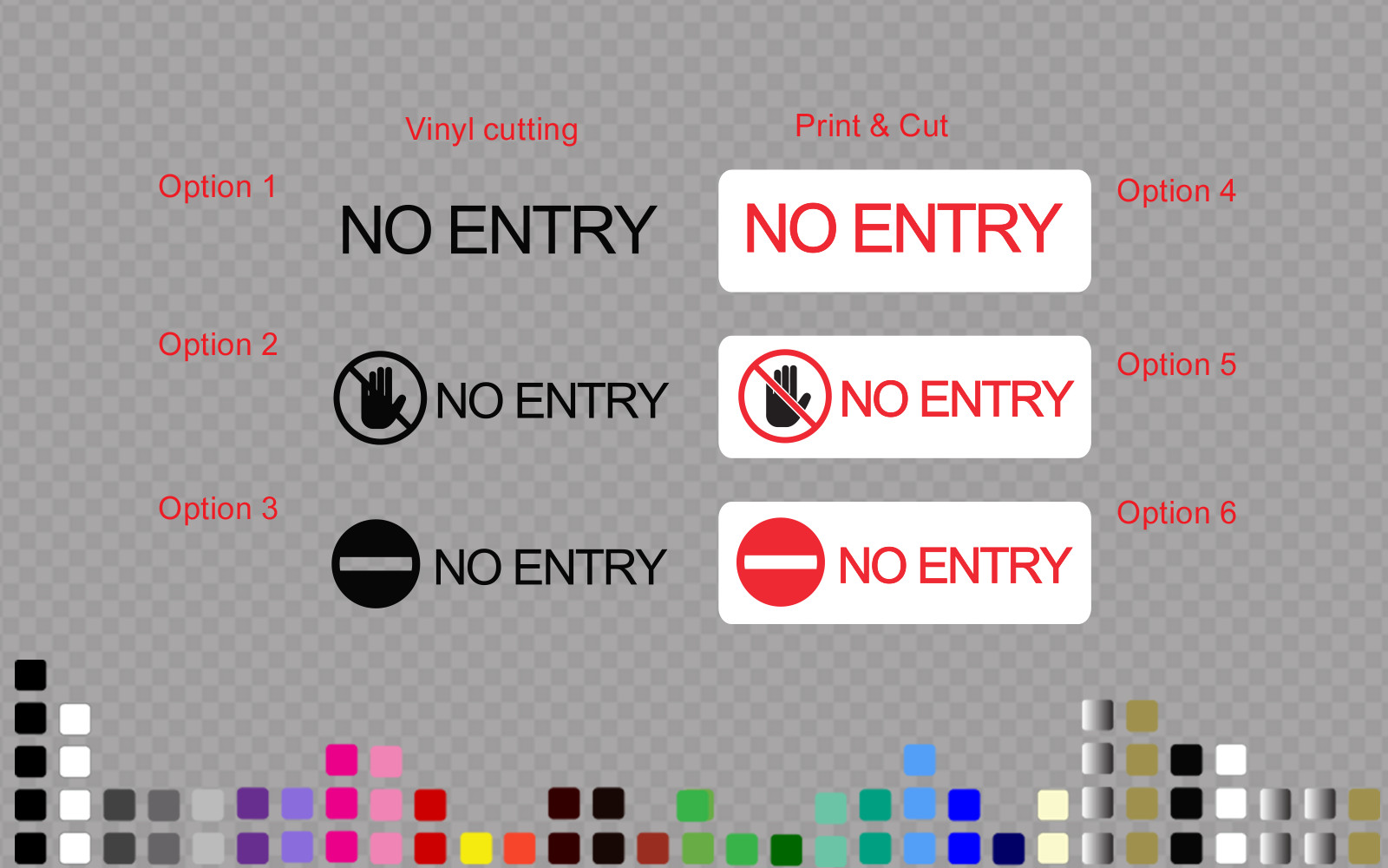 No Entry Office Sign Decal Sticker | Wall Door Window Retail Shop Vinyl