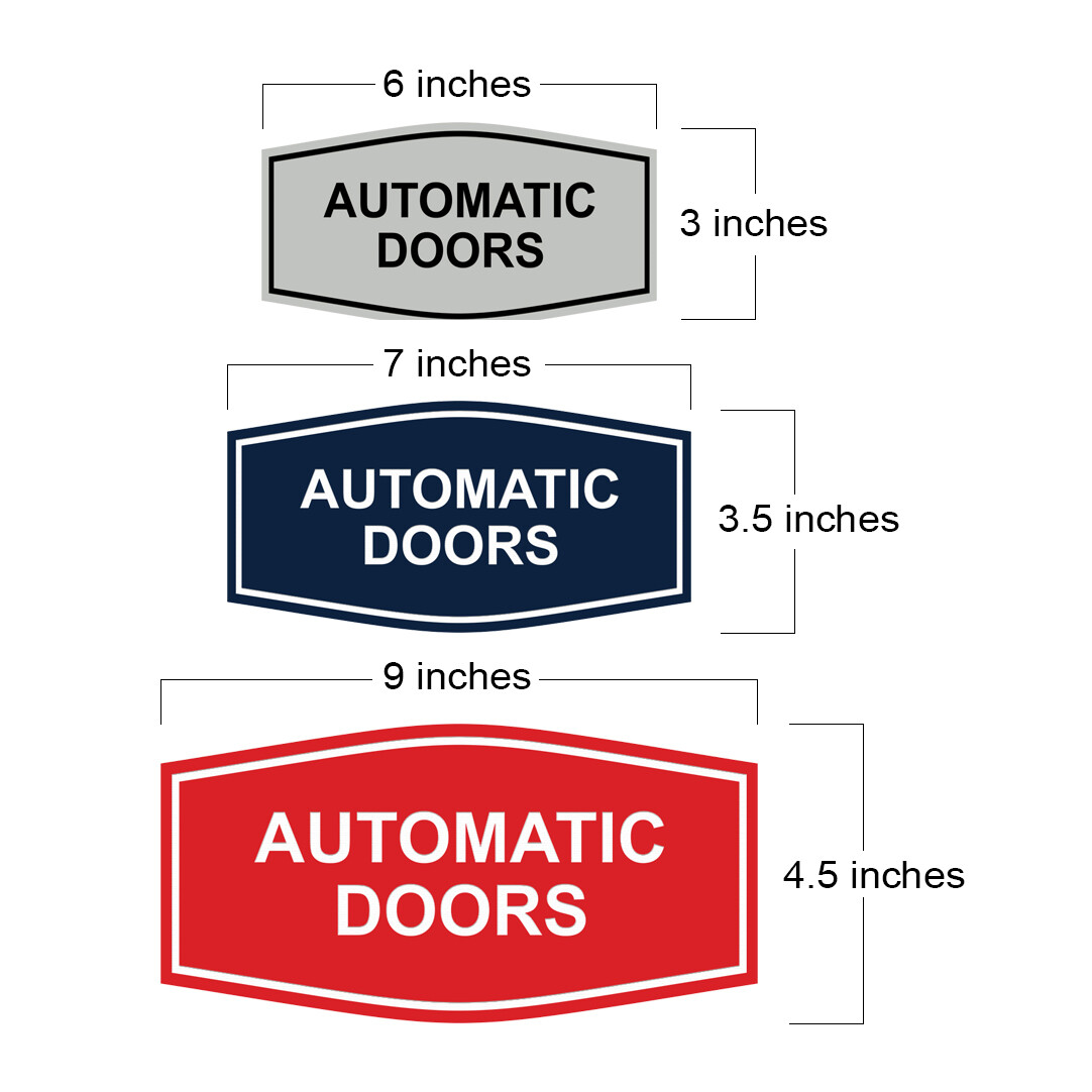 Signs ByLITA Fancy Automatic Doors Sign