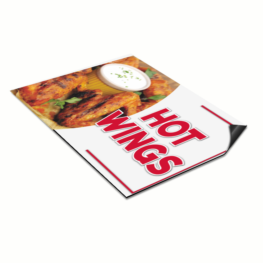 Car Magnet Set of 2 Hot Wings Outdoor Advertising Printing A Industrial Sign