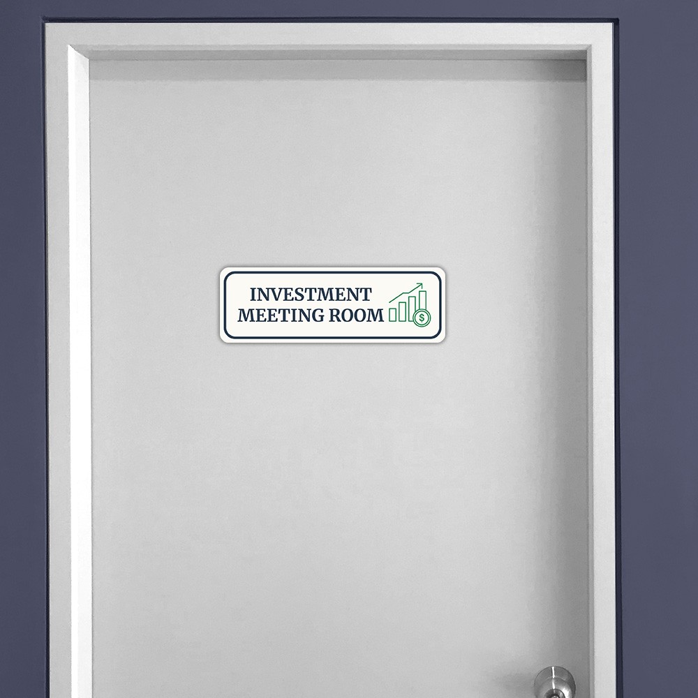 Standard Plus Investment Meeting Room Wall or Door Sign | Office Room Directions