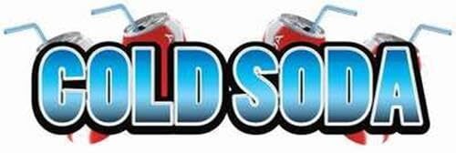 Cold Soda | Vinyl Banner w/ Grommets | 2’H x 6’W
