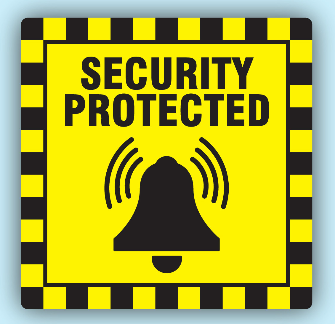Shop Security Protected Stickers Sticky Swing Tag Labels Seals – 4 Sizes