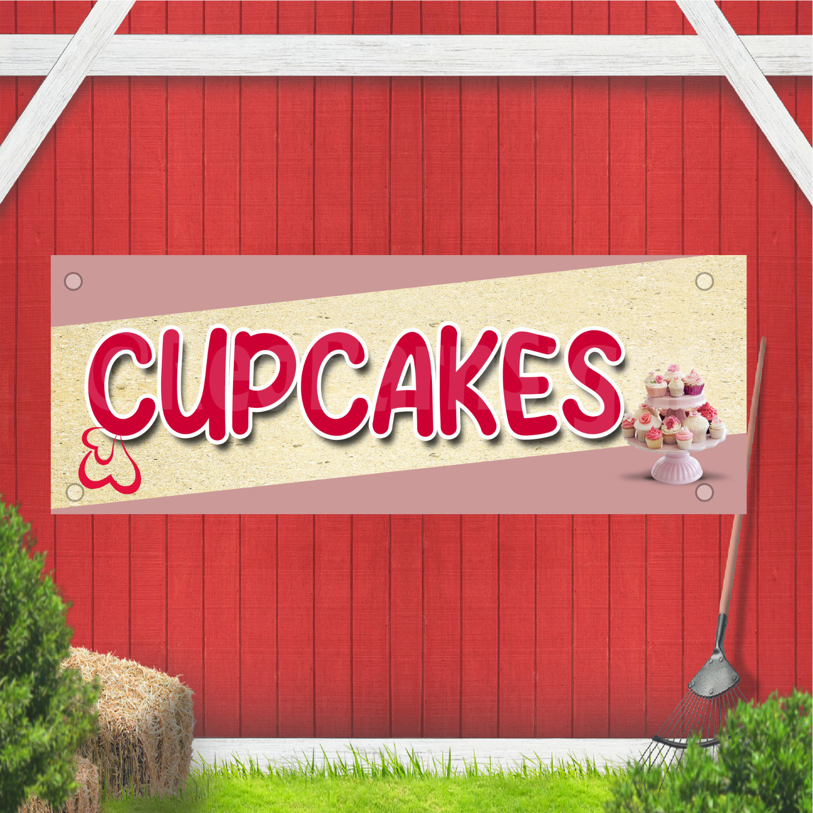 Cupcakes Indoor Outdoor Vinyl Banner Design