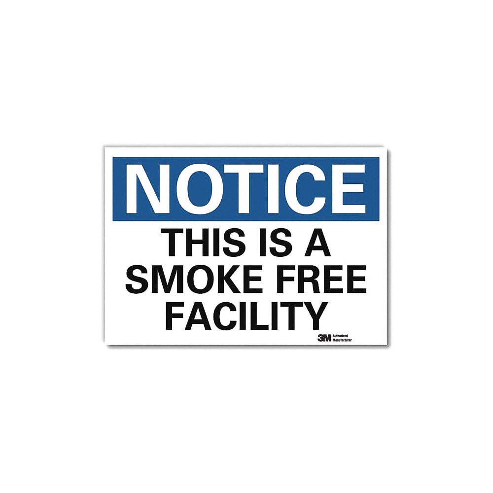 LYLE U5-1563-RD_14X10 Notice Sign,10inx14in,Reflctv Sheeting 34JY17
