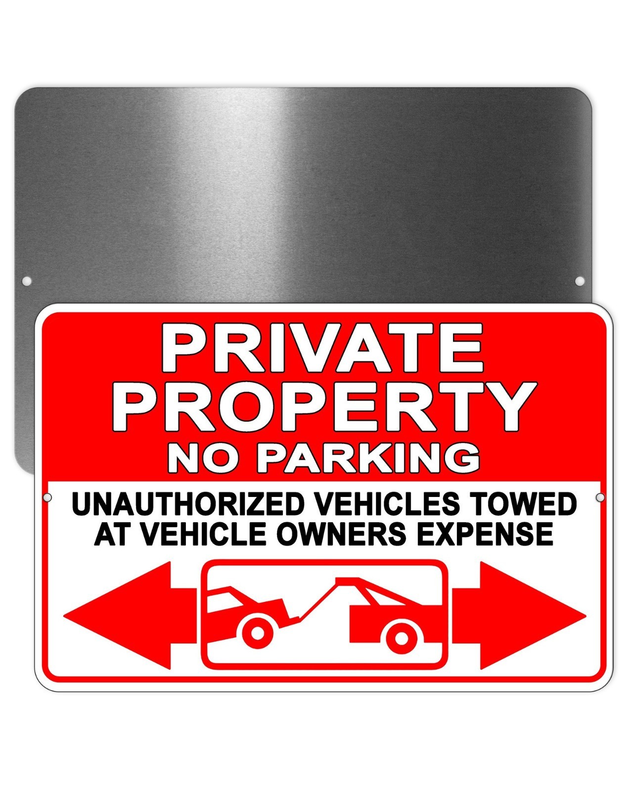 Private Property No Parking Violators Towed At Owners Expense Sign METAL Warning