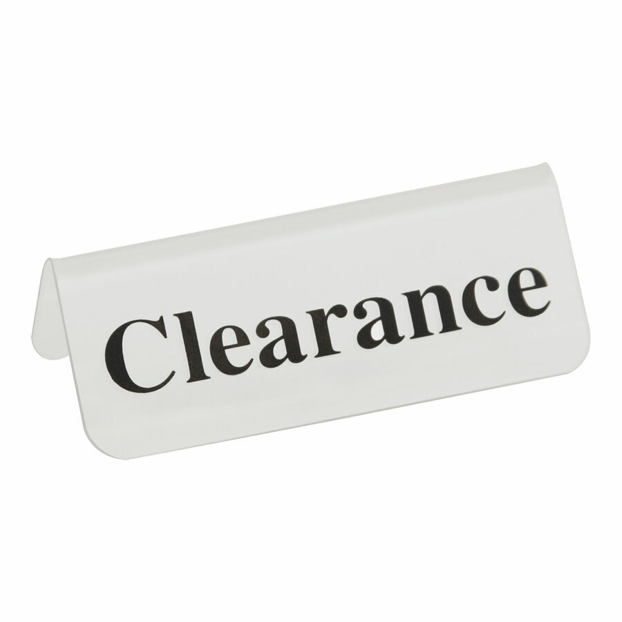 12xAcrylic Sign Countertop Signs Store Sign Message Sign ” CLEARANCE ” Signs 3″W