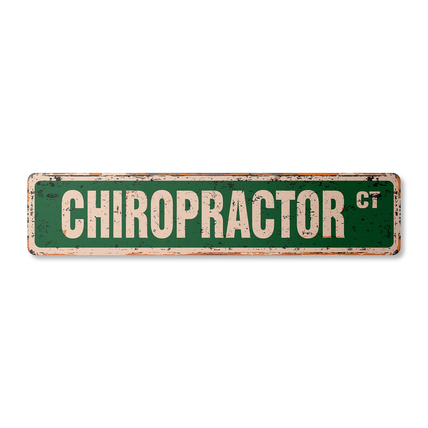 CHIROPRACTOR Vintage Street Sign back holistic align spine traction