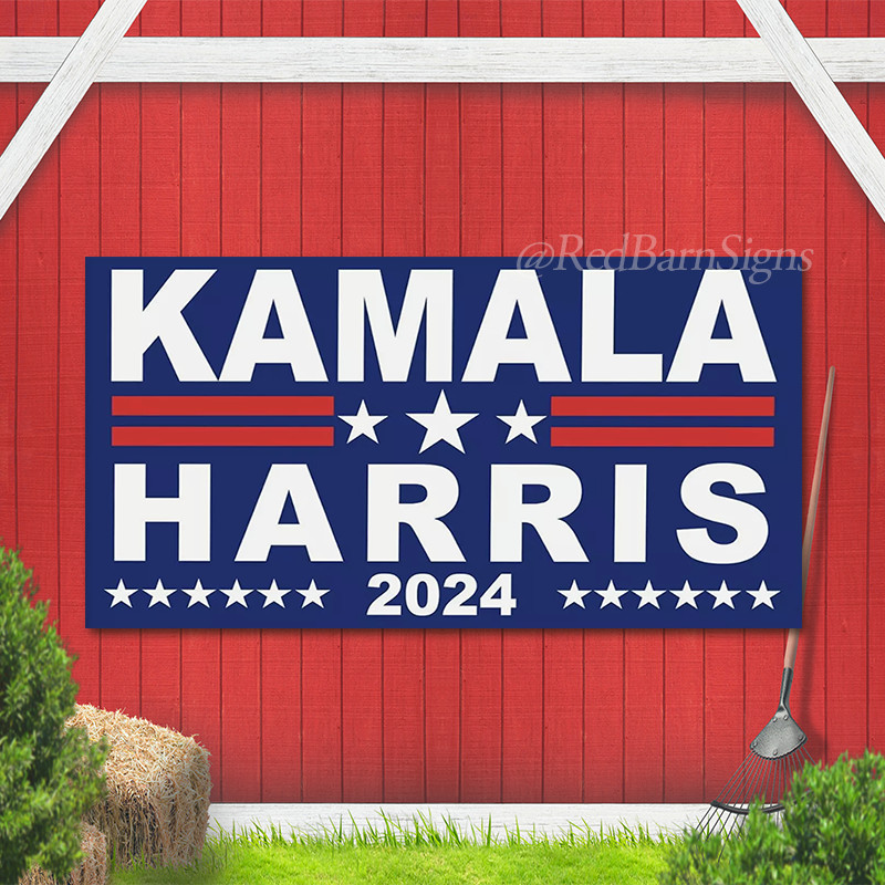 Kamala Harris 2024 for President Flag Banner