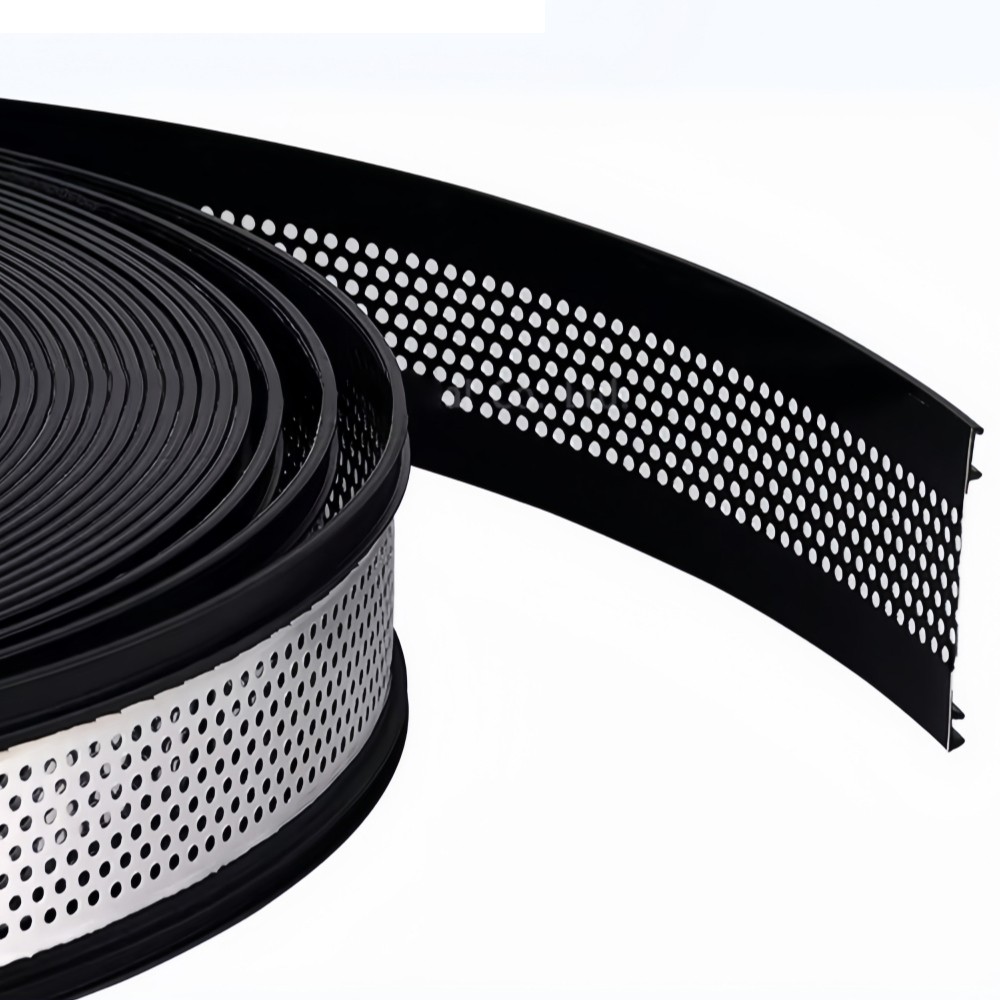 Black Punching Aluminum Plastic Coil for Channel Letter Signs Trim Cap with Edge