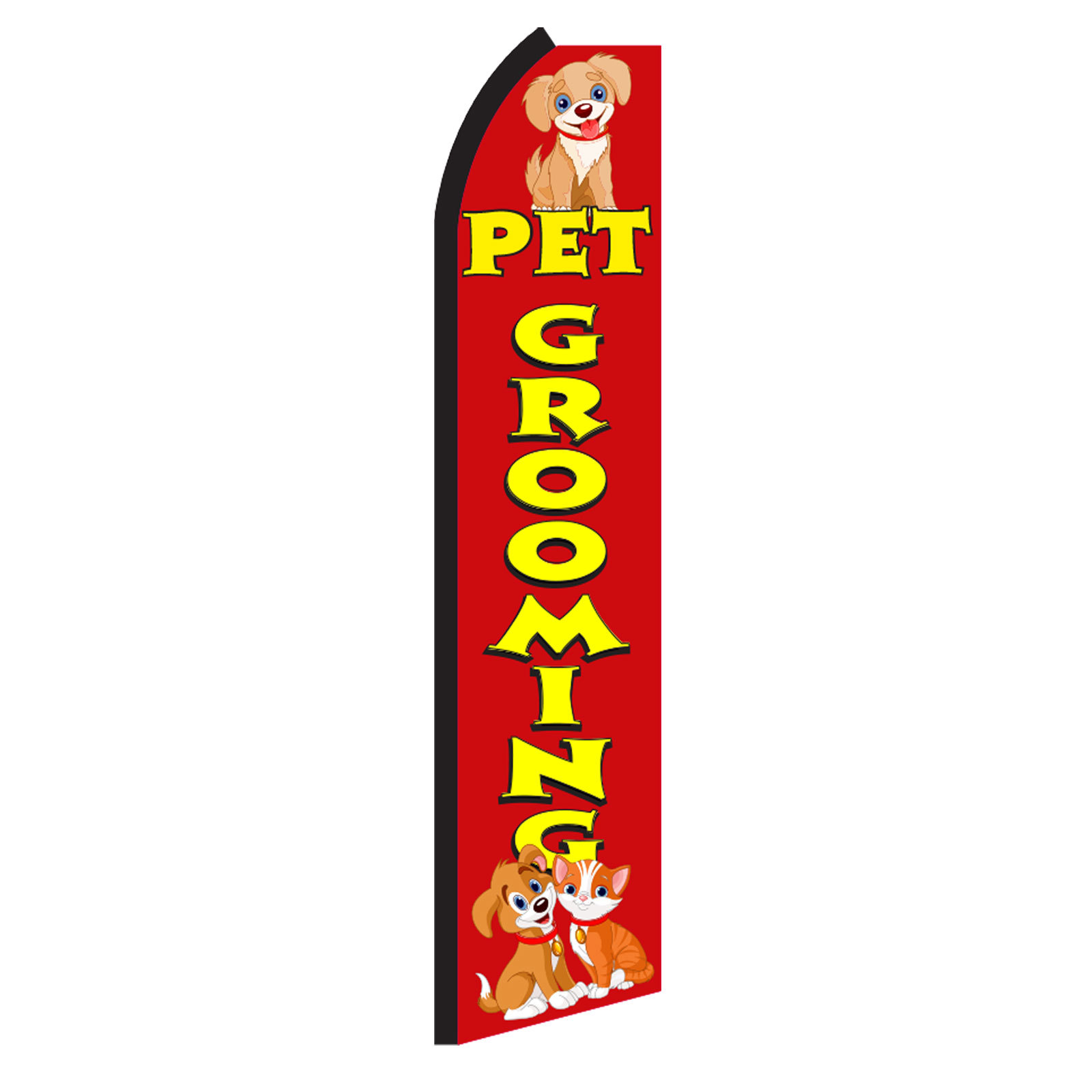 Pet Grooming Flag Flutter Feather Banner Swooper