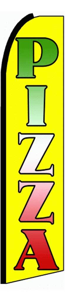 Pizza Flutter Swooper Flag Advertising Sign 3’ Wide Banner Only