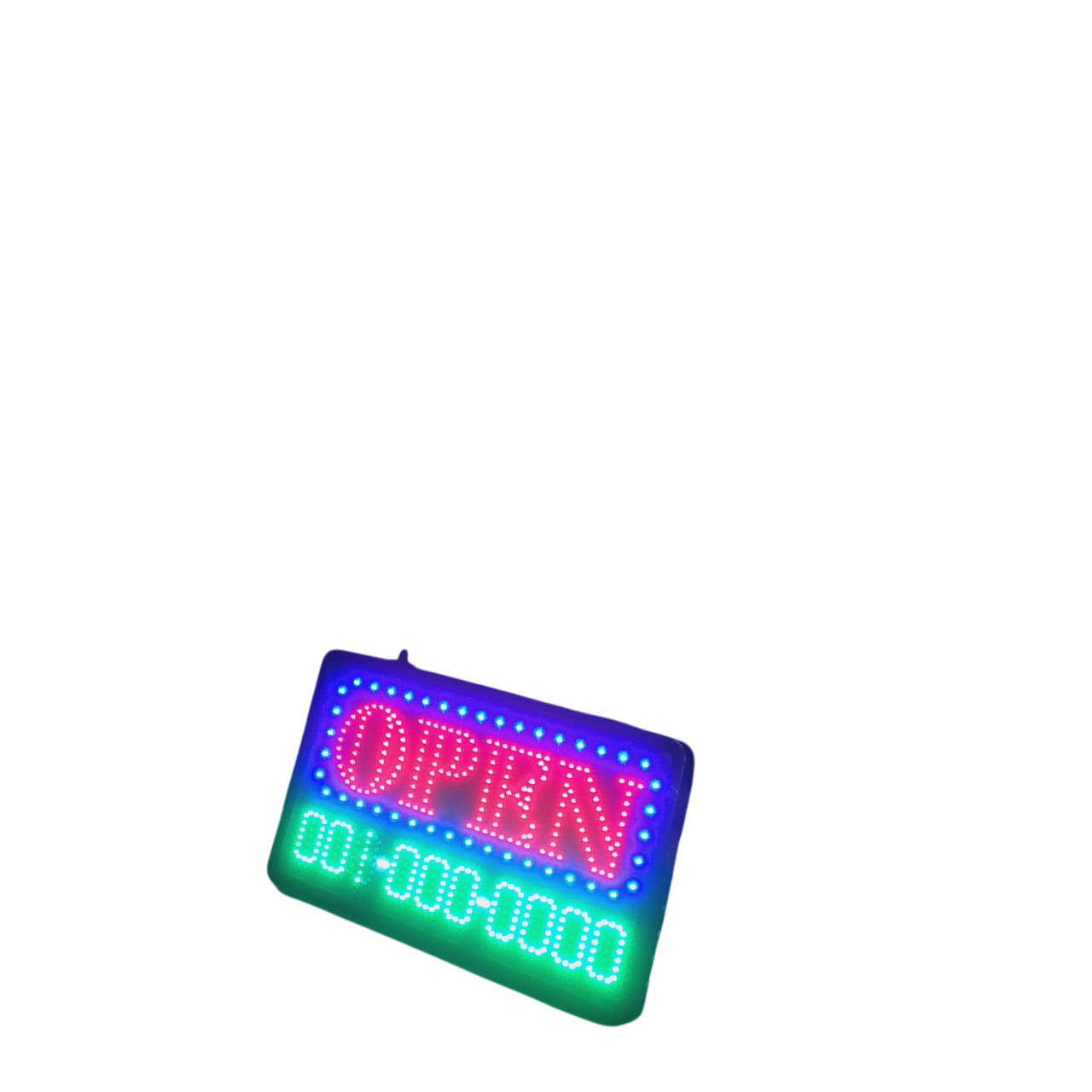 Open Large LED Neon Sign 23″L x 13″H with Number