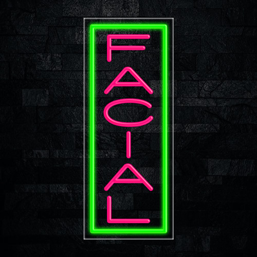 Facial LED Neon Sign 12″L x 30″H #30332