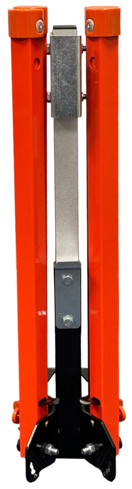 36″ Custom Mesh Orange MUTCD Roll-Up Traffic Safety Sign & Steel Sign Stand Kit
