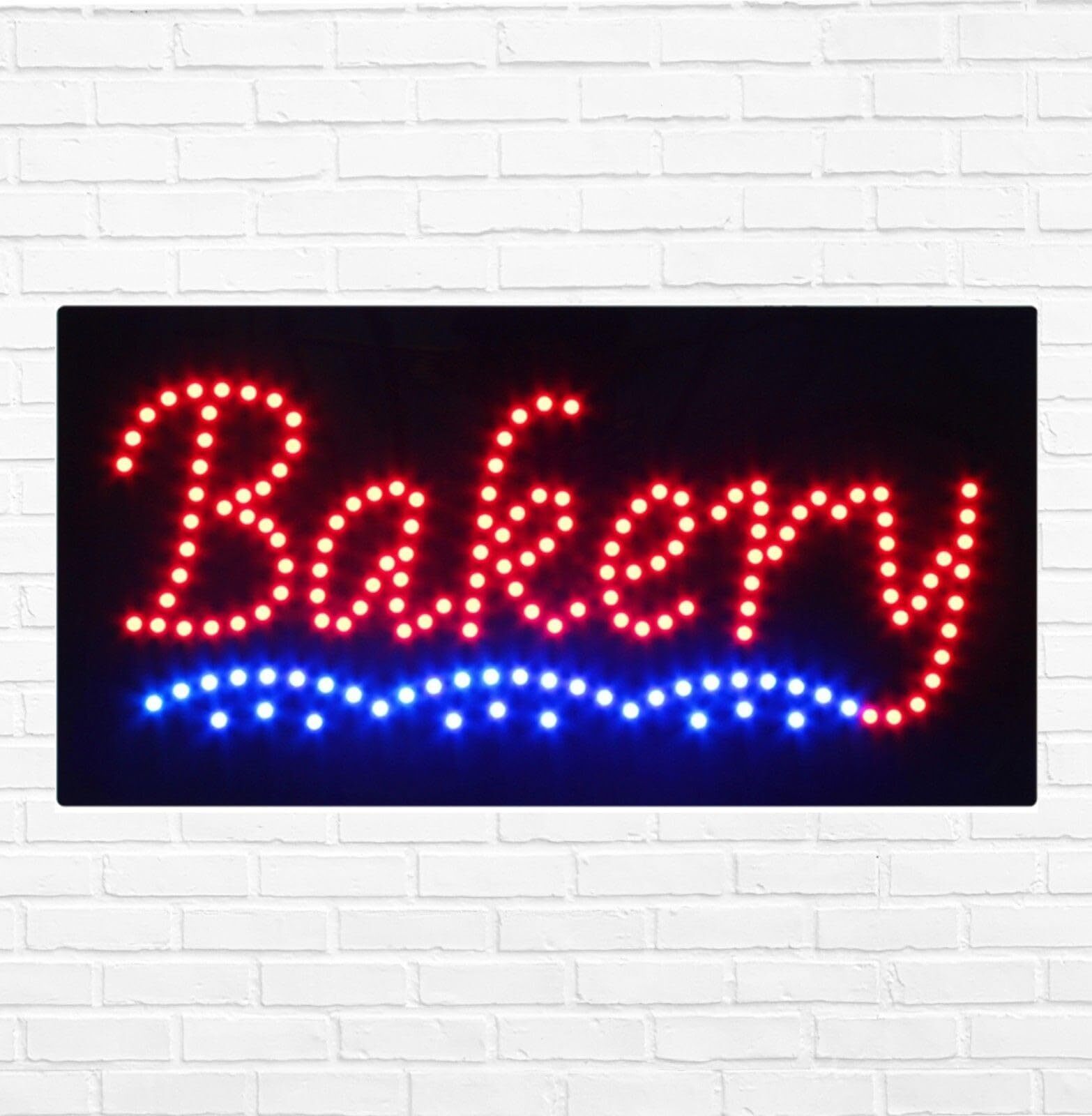 LED Bakery Sign for Retail Business Displays | Light Up Sign | 12″H x 24″W x 2″D