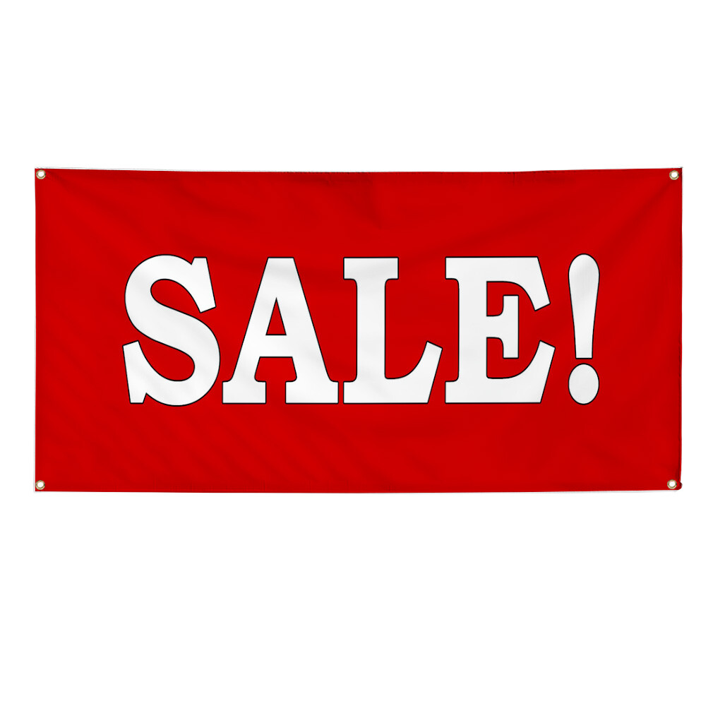 Vinyl Banner Multiple Sizes Sale Red Business Advertisement Business Outdoor