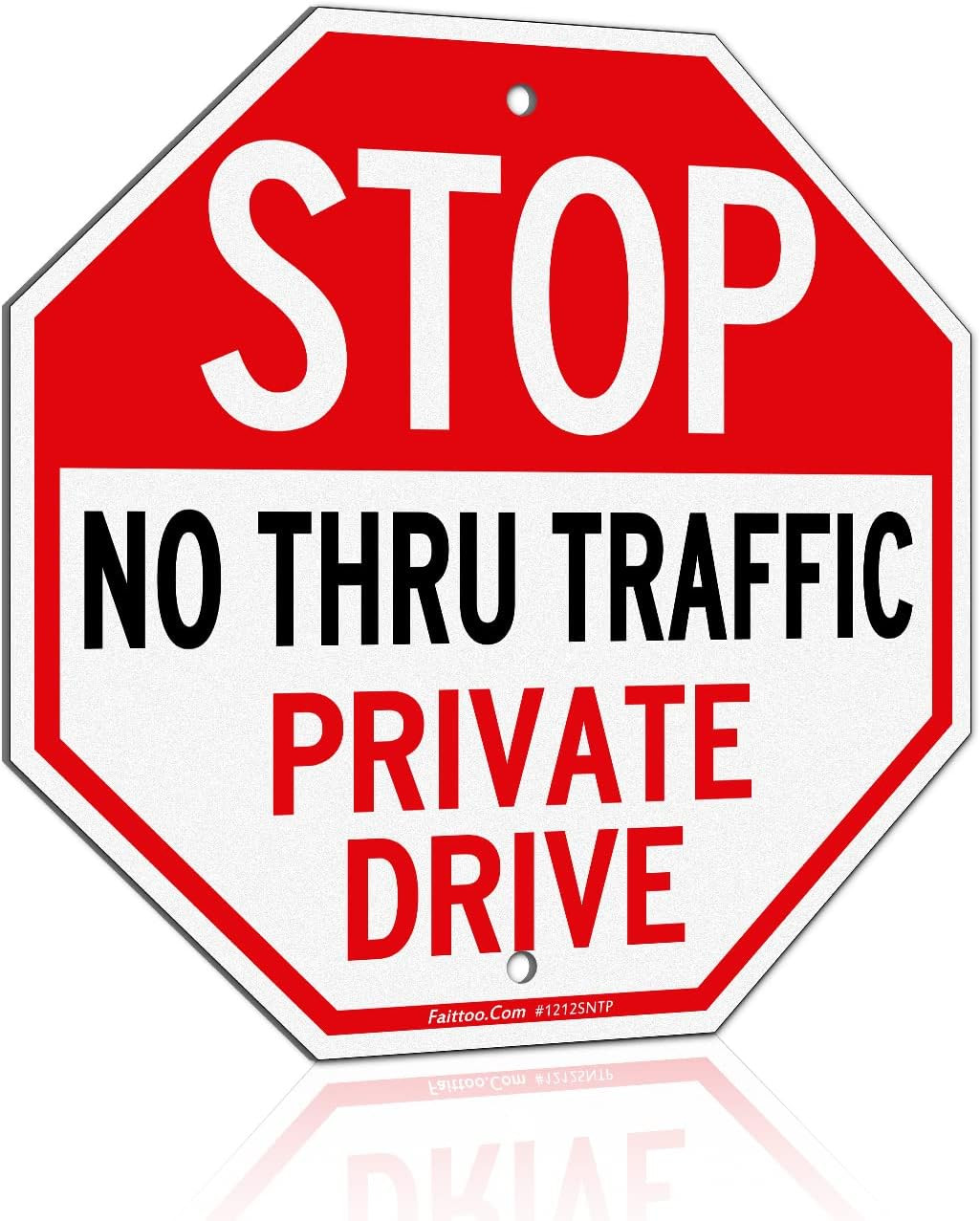 Private Drive Sign – 12X12 Inch Reflective Aluminum Sign, Weather/Fade