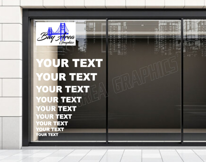 Vinyl Lettering Window Decal Personalized Storefront Business Sign