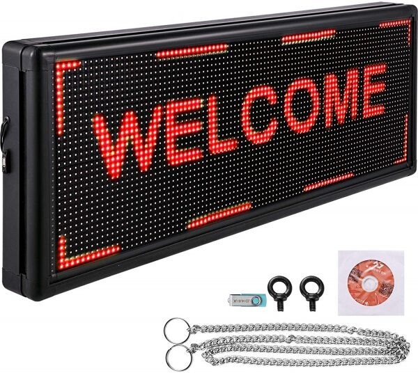 P10 Programmable Scrolling LED Sign Use APP Wi-Fi and USB (52 x 14) inch