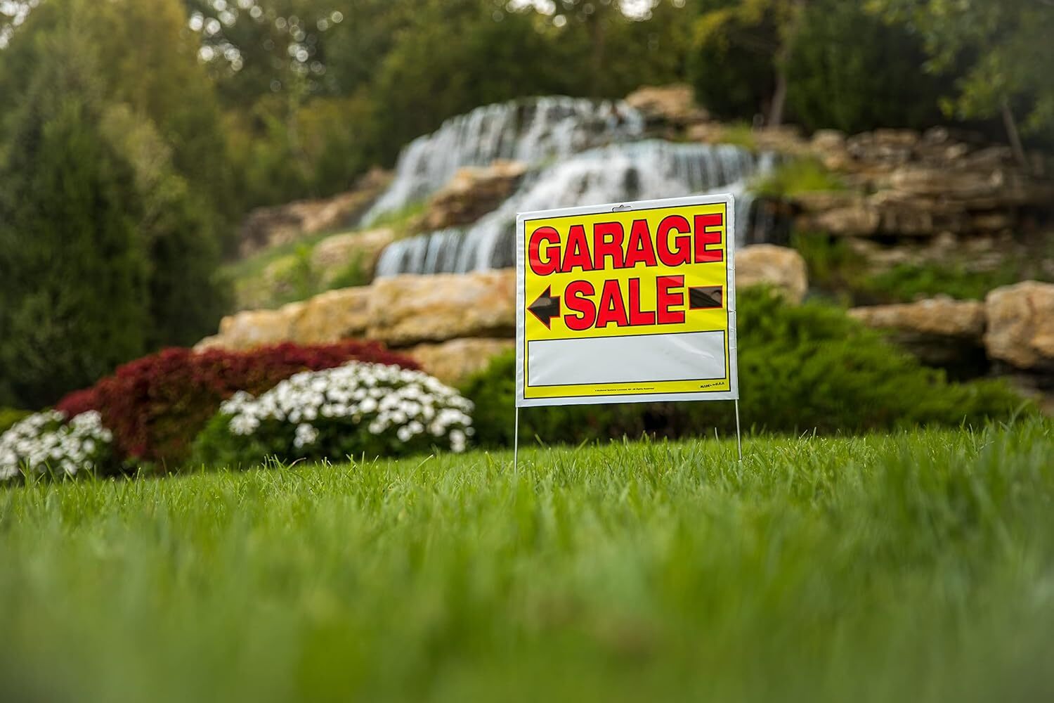 10 Pack All Weather Garage Sale Signs With Wire Stakes Highly Visible Directi…