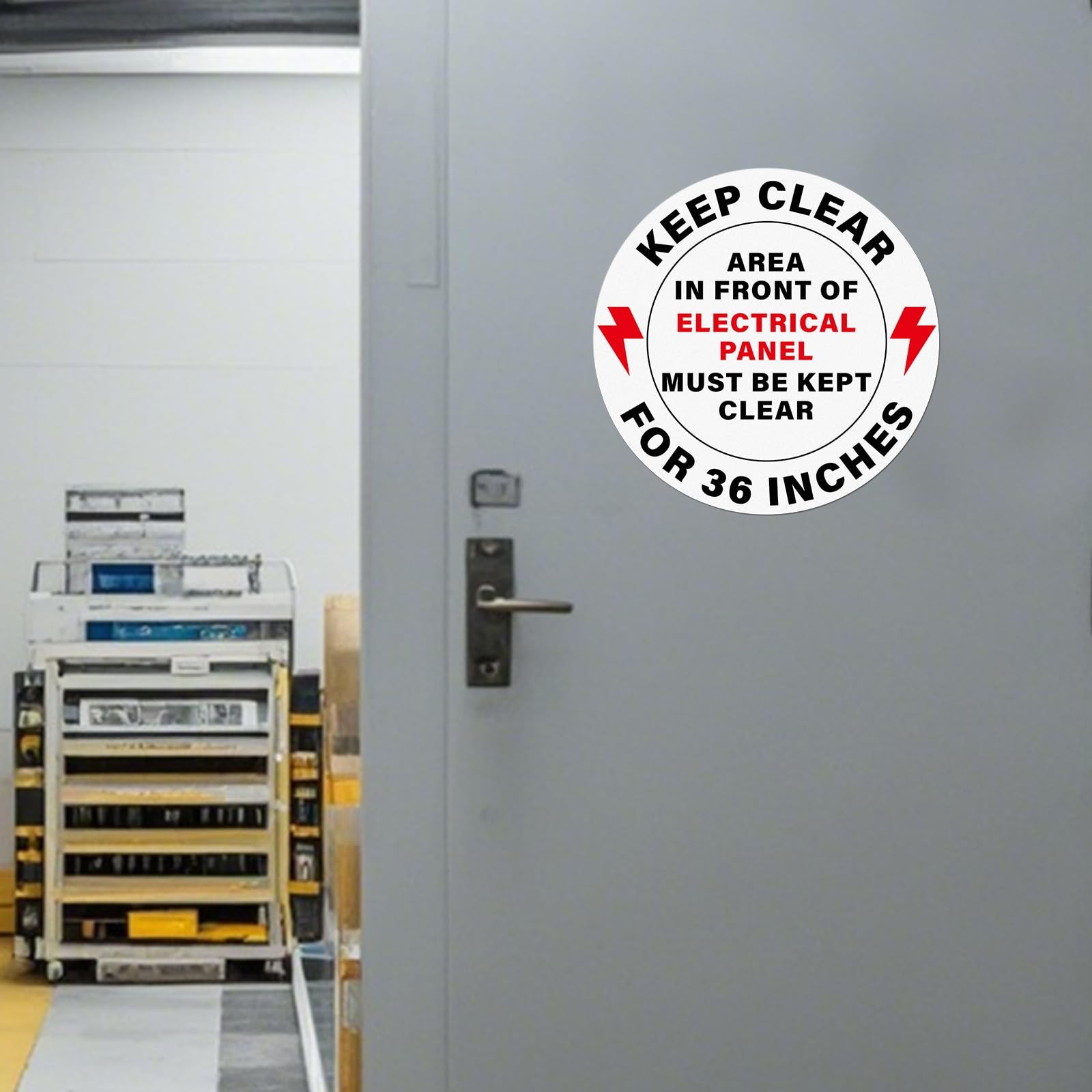 YIKIADA 5 Pack Area In Front Of Electrical Panel Must Be Kept Clear For 36 In…