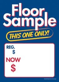 T50sap Floor Sample Sale Slotted Sale Tags 5 X 7 (100 Pack) Business Store Signs