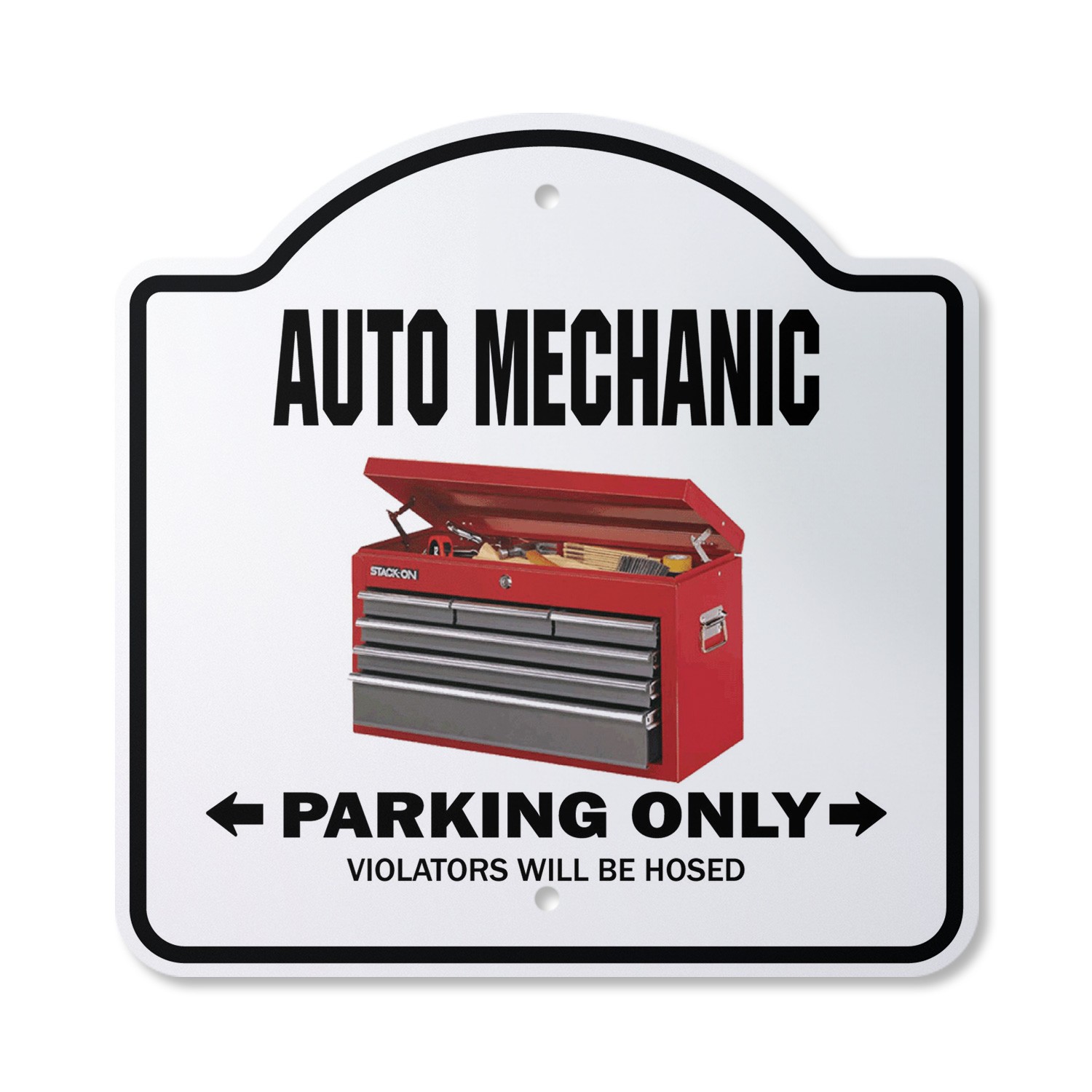 Auto Mechanic Plastic Sign Parking Car Repair Shop Gift Garage Automob
