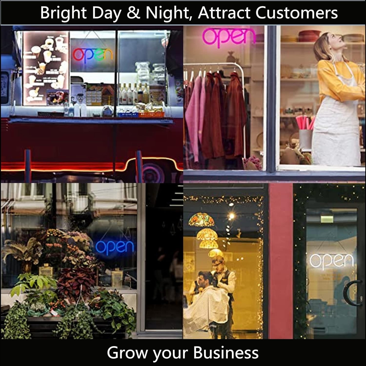 16×6 Customizable LED Open Sign – Eye-Catching for Businesses of All Types