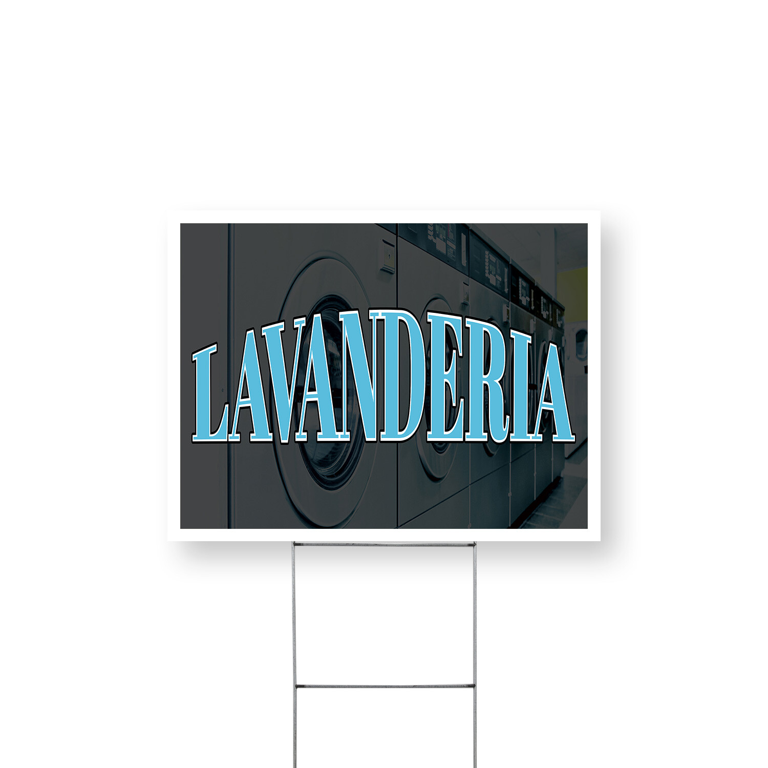 Lavanderia Yard Sign Spanish Laundry Sign, Reliable Services, Local Promotions