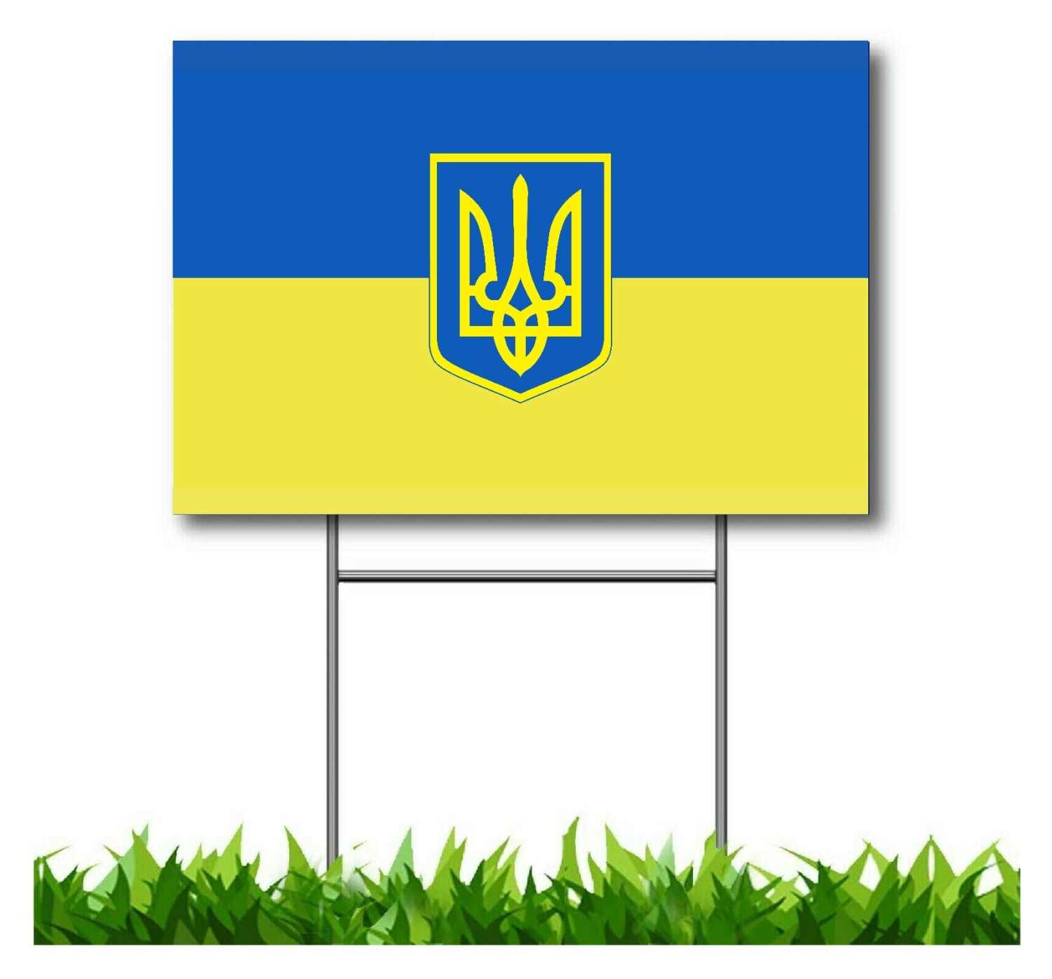 Ukraine Flag Ukranian WE STAND WITH FREE STAKES MADE IN USA FAST SHIPPING