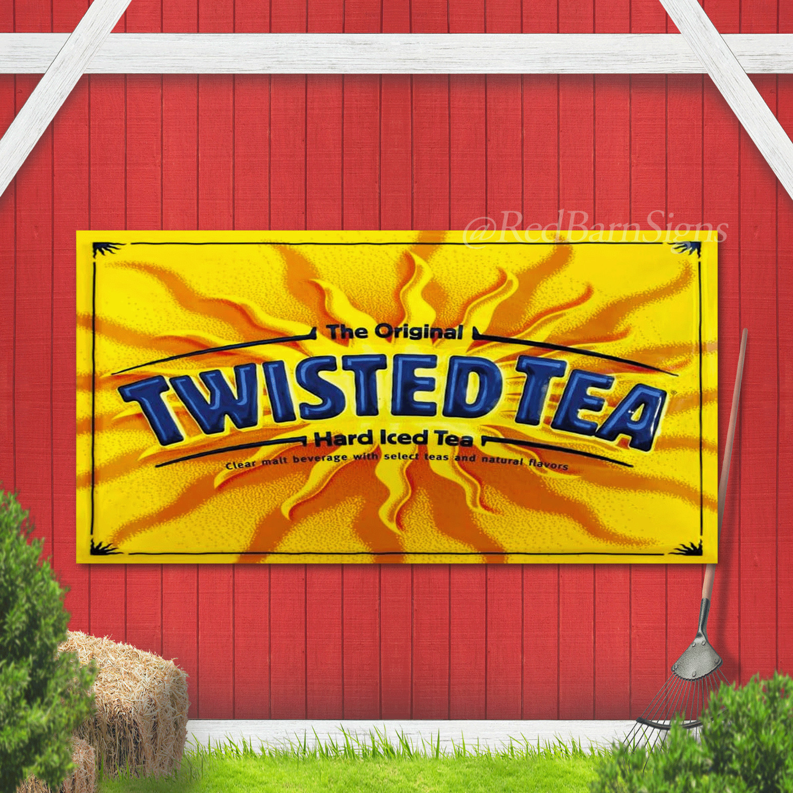 Twisted Tea Banner Flag Hard Iced Tea Alcohol Bar Advertising Promotional XZ