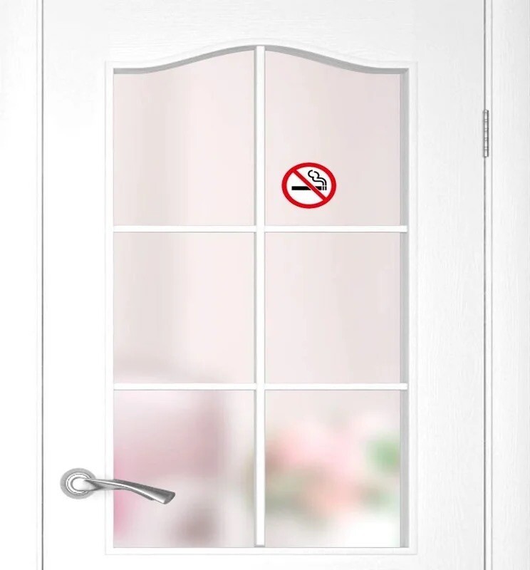 4 Pack Stop Sign No Smoking Public Health Legal Compliance Sticker Decal