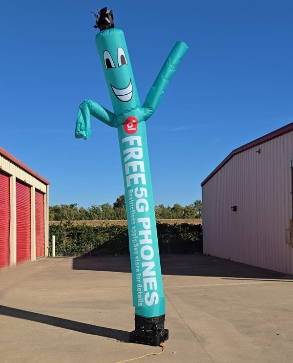 20ft Total Wireless Free 5G Phones Air Inflatable Dancer {Without Blower}