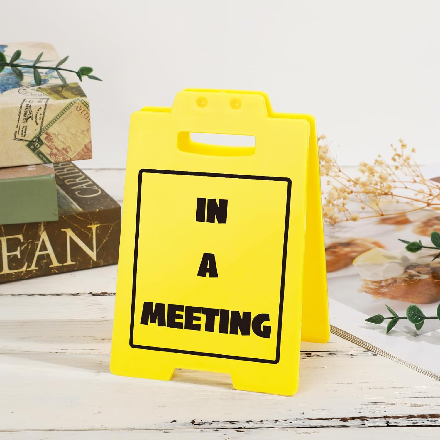 In a Meeting Desk Sign – Meeting in Progress Indicator, Conference Room Occupied