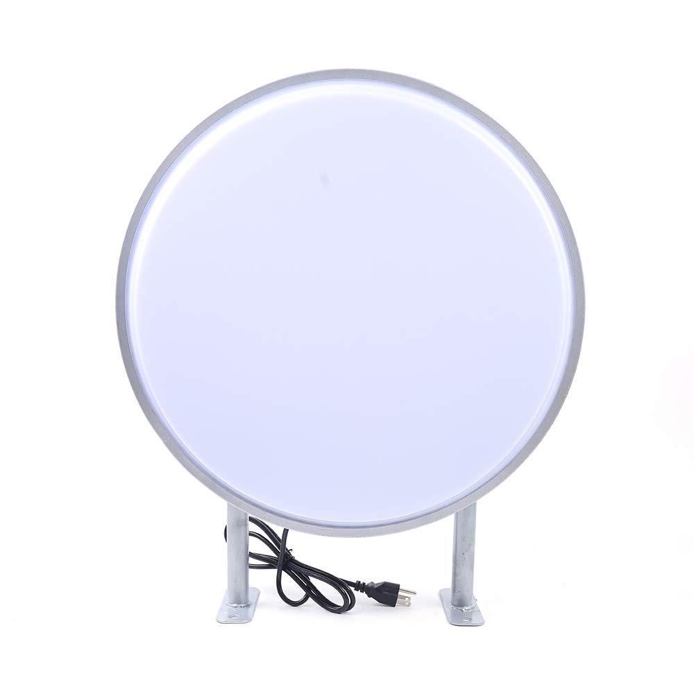 20″ LED Double Sided Round Light Box Outdoor Sign Advertising Projecting Light