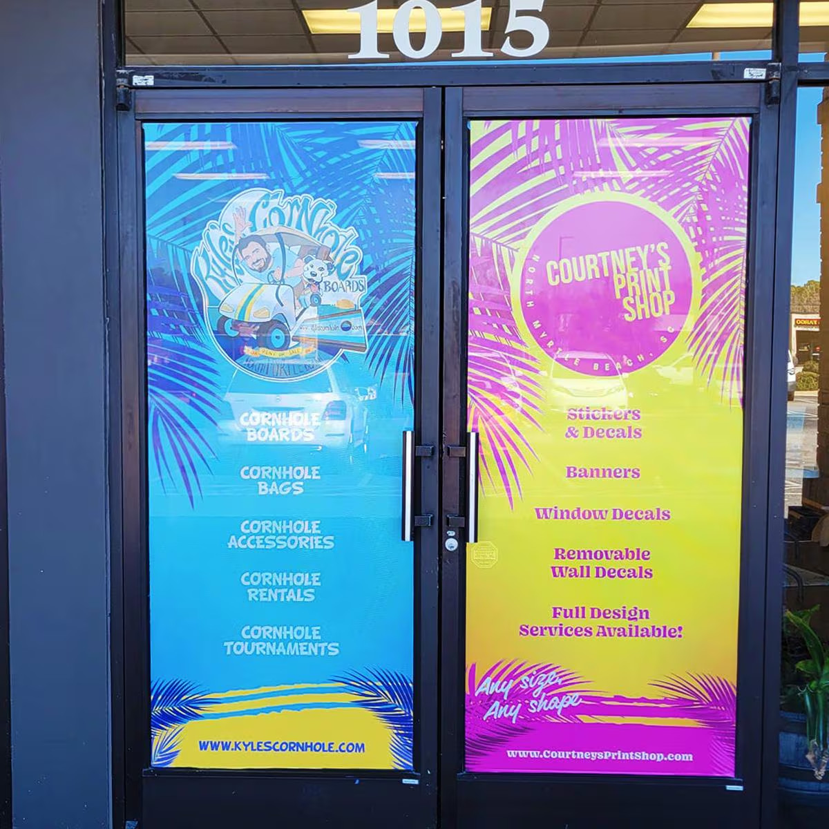 QUOTE: Custom Business Decals for Windows and Doors / Perforated One Way Vision