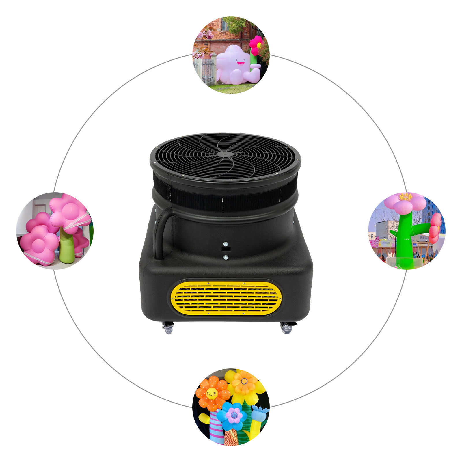 750w Air Blower For Inflatable Dancing Tube Man 3400 Rpm Single Phase Fan