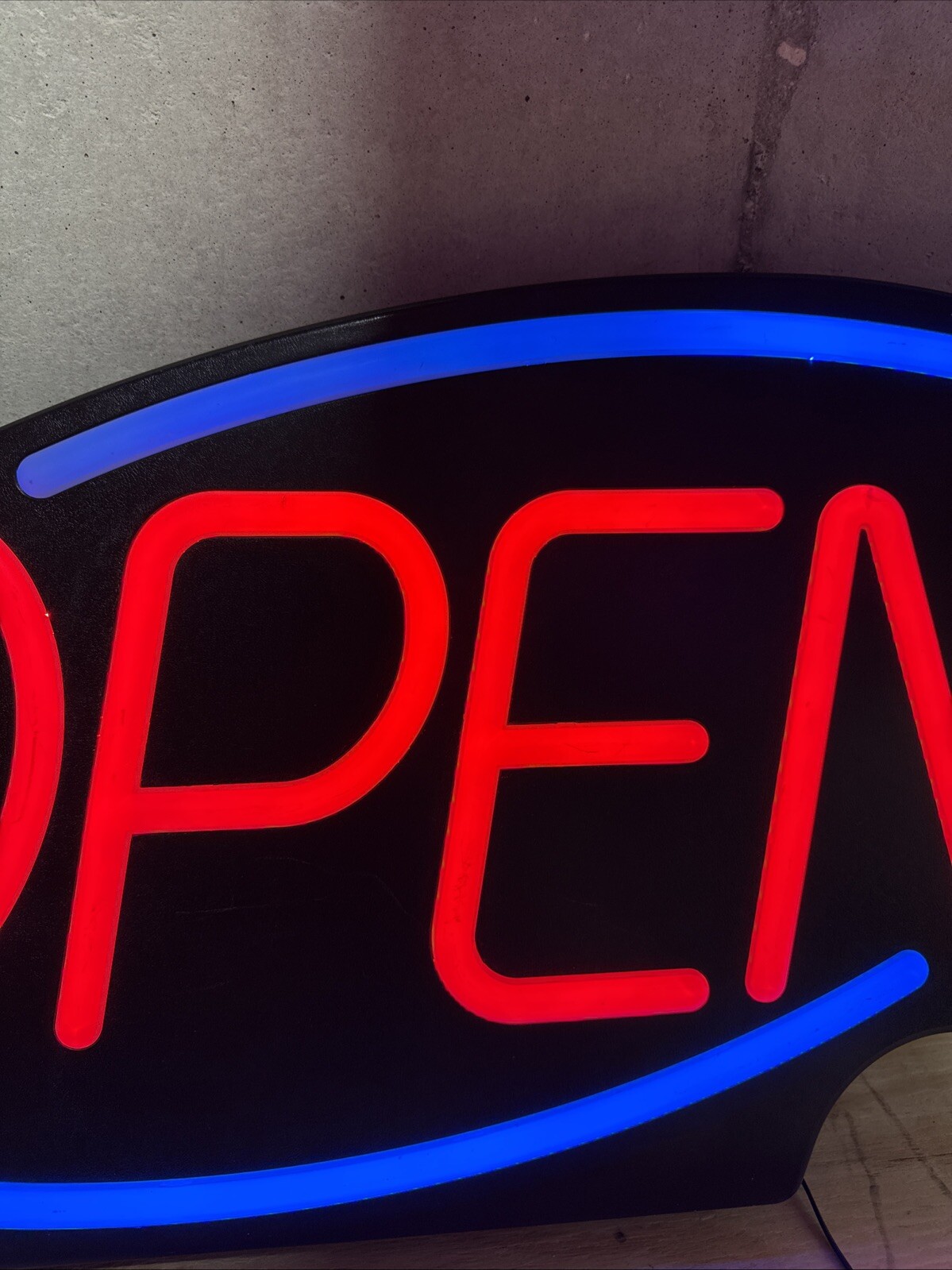 28” Fallon Electric “OPEN” NEON LED Sign FR001873 + Flash + speed Settings