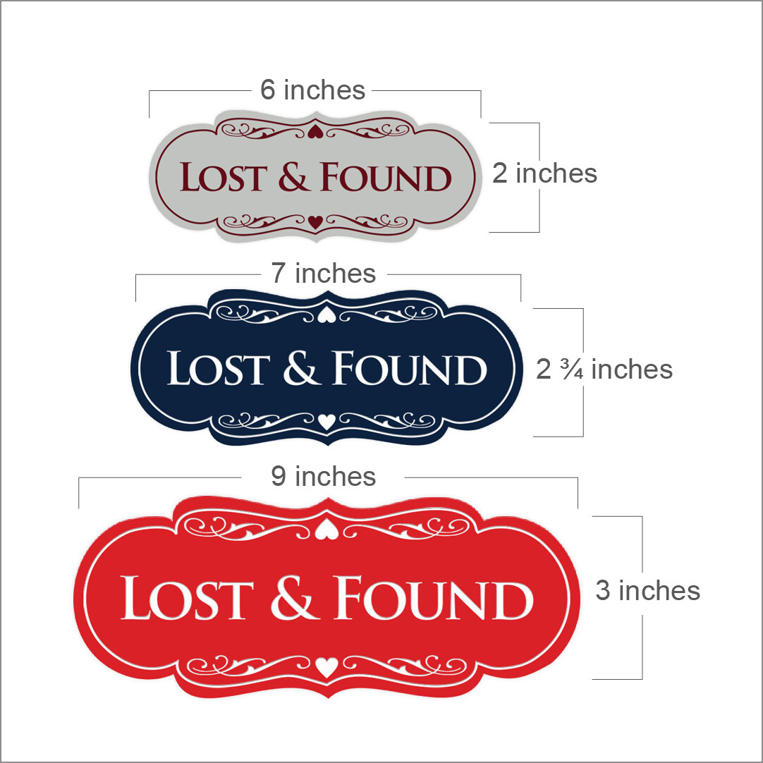 Signs ByLITA Designer Lost & Found Sign