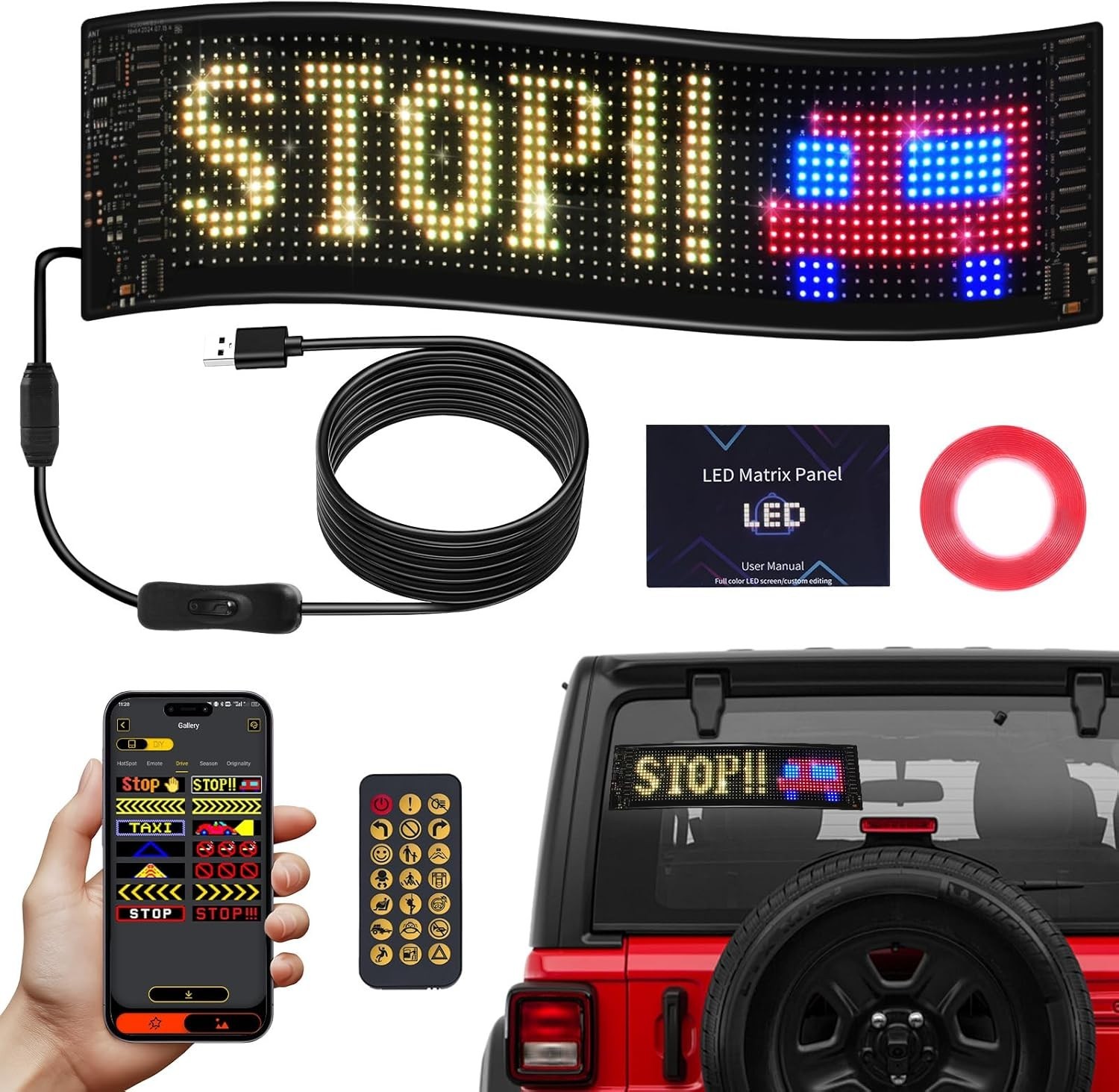 Engaging Flexible Digital Display LED Sign 14.7″x3.6″ – Ideal for Shops & Events