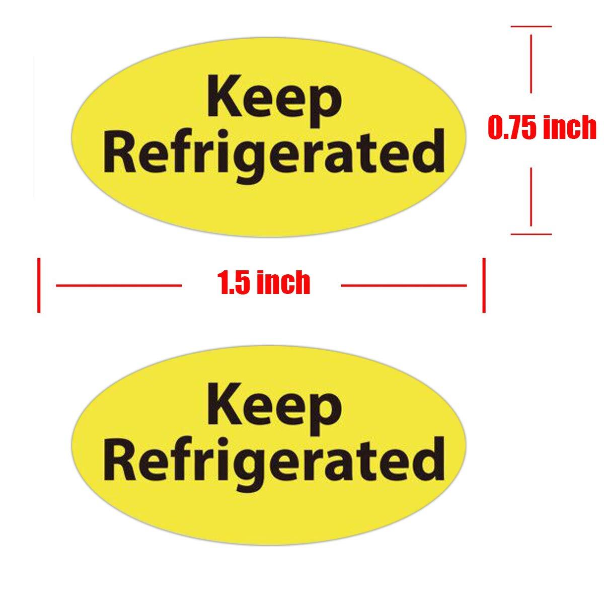 500 Pcs Keep Refrigerated Stickers Shipping Labels Food Packaging Warning Labels