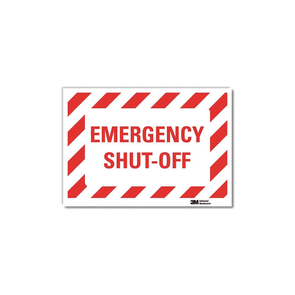 LYLE U7-1060-RD_10X7 Safety Decal,7x10in,Reflective Sheeting 34RH15