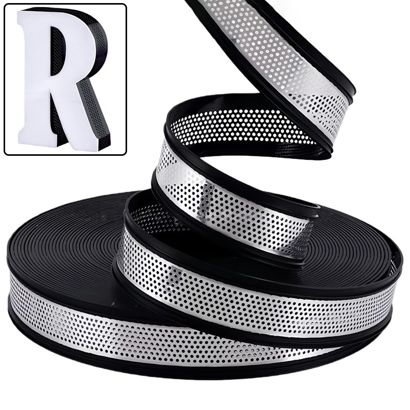 USA 108ft Black Aluminum Plastic Coil with Edge for Channel Letter Making Signs