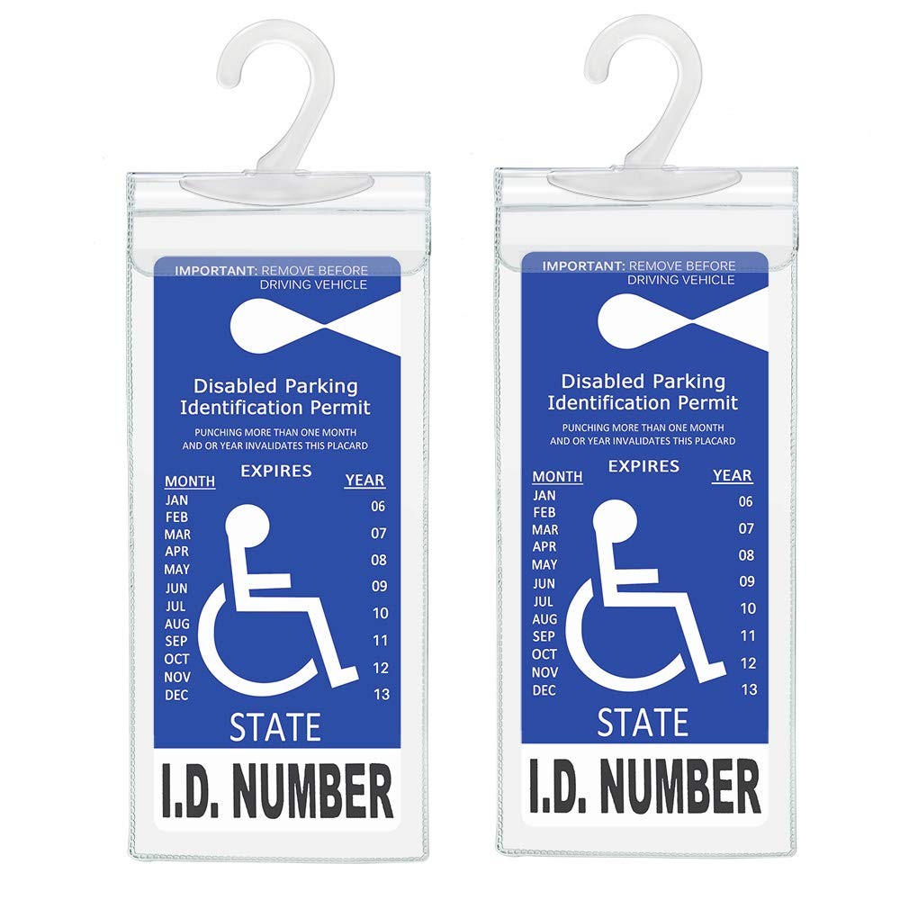 Handicap Parking Placard Holder, Ultra Transparent Disabled Permit Protective Co