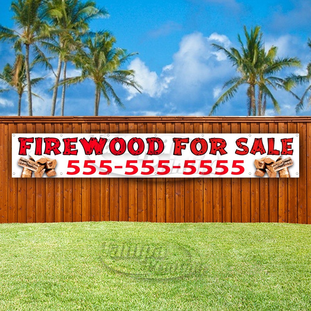 FIREWOOD FOR SALE Advertising Camping Vinyl Banner Flag Sign USA XL01584