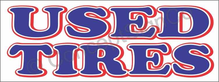 1.5’x4′ USED TIRES BANNER 1Outdoor Indoor Sign Sale Wheels Rims Car Auto Repair