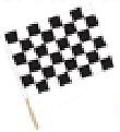 Checker Racing 5 1/2″x7″ Hand Flag Sign (Pack of 100)