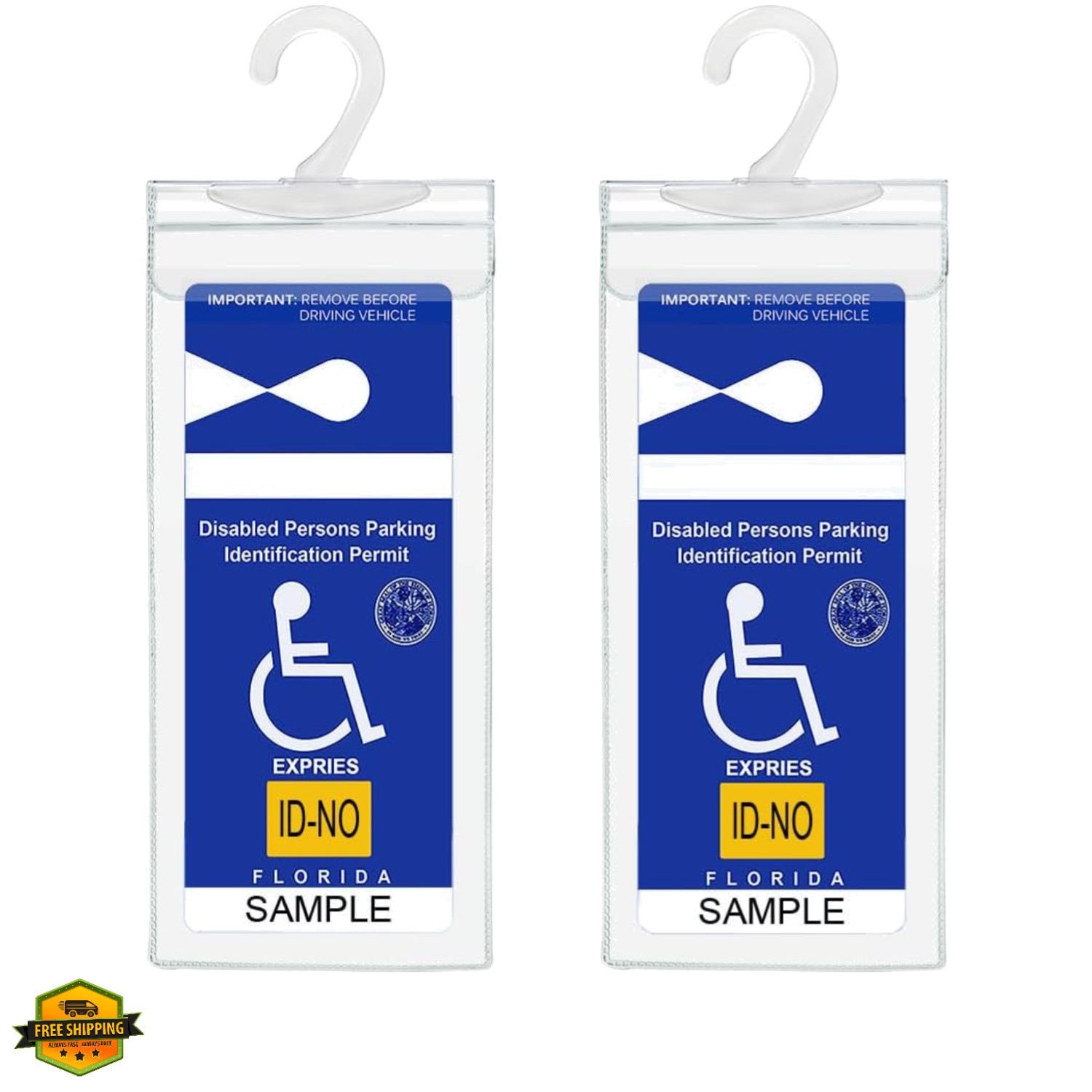 Handicap Parking Placard Holder, Ultra Transparent Disabled Permit Protective…