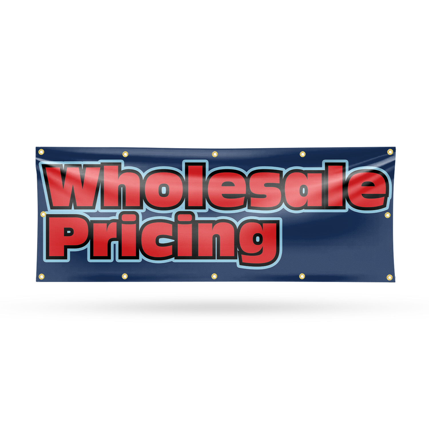 Wholesale Pricing Vinyl Banner Sign with Metal Grommets Heavy-Duty Single-Sided