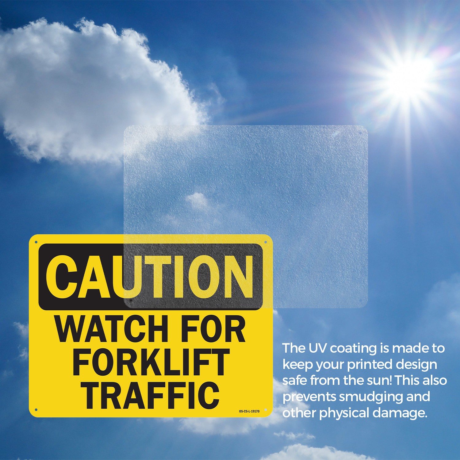 Forklift 2 OSHA Caution Sign Metal, Plastic, Or Decal – 5 or 10 Pack